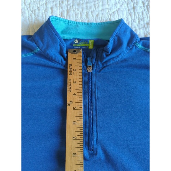 Tasc Bamboo Performance Quarter Zip Pullover Men’s X-Large Blue New Orleans - Picture 9 of 13